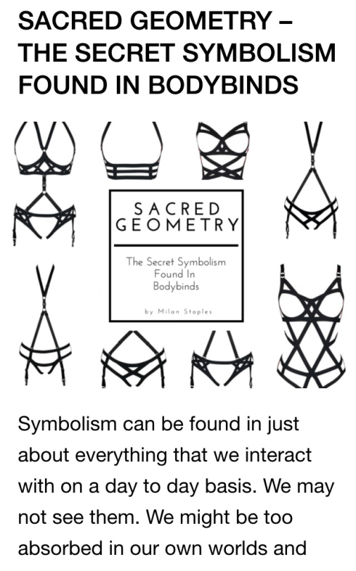 Bodybinds sacred geometry